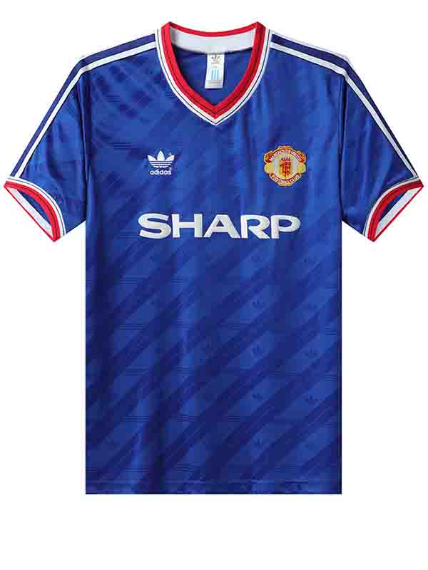 Manchester united third jersey mens retro shirt 1986-1988